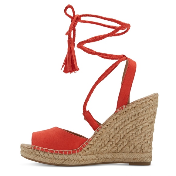 Merona Maren Lace Up Wedge Espadrille Sandals New - Picture 2 of 3